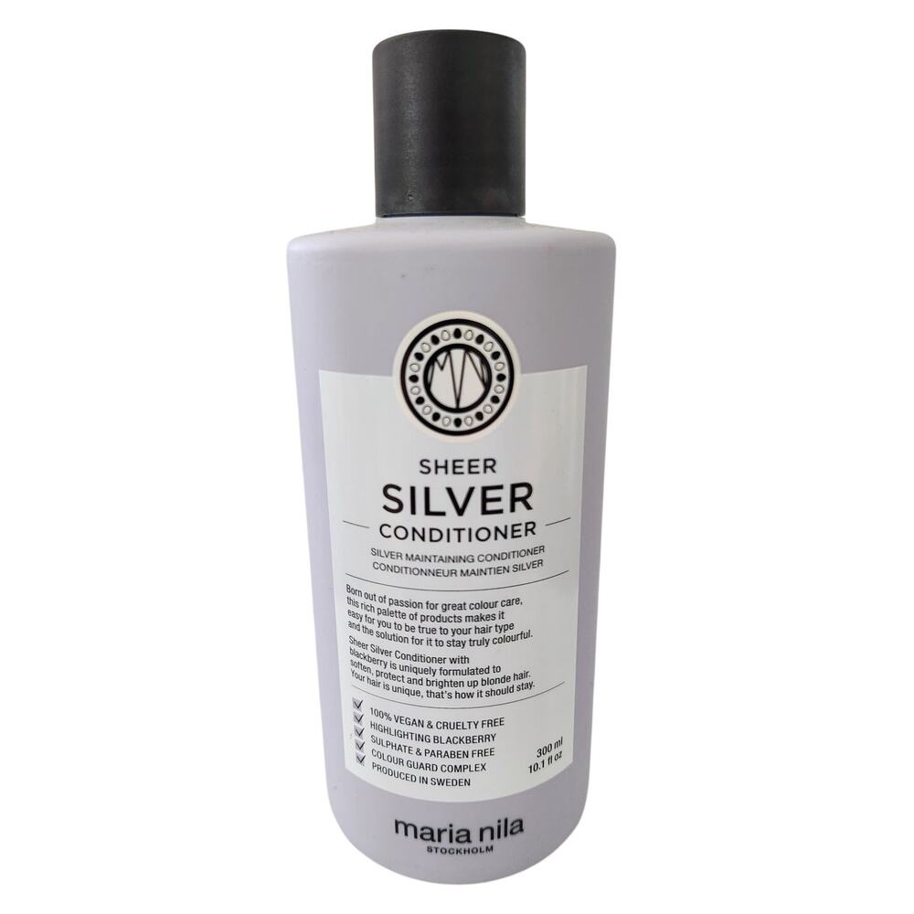 Maria Nila Sheer Silver Conditioner 10.1 oz 300ml | Vegan & Sulfate-Free - New